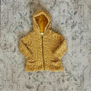 Rylee + Cru yellow floral girls jacket - mustard/gold